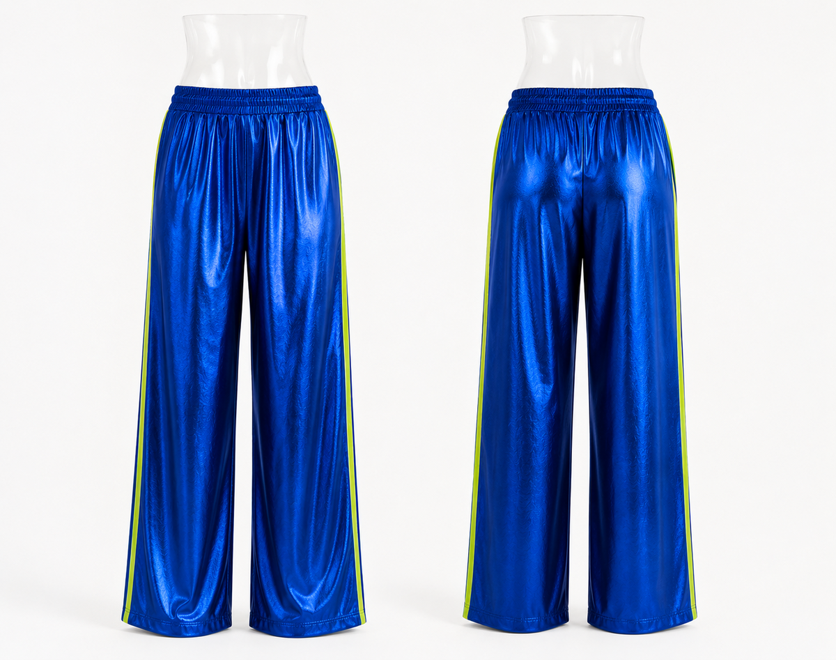 Pantalone Palazzo in Tessuto Lucido – Taglia Unica