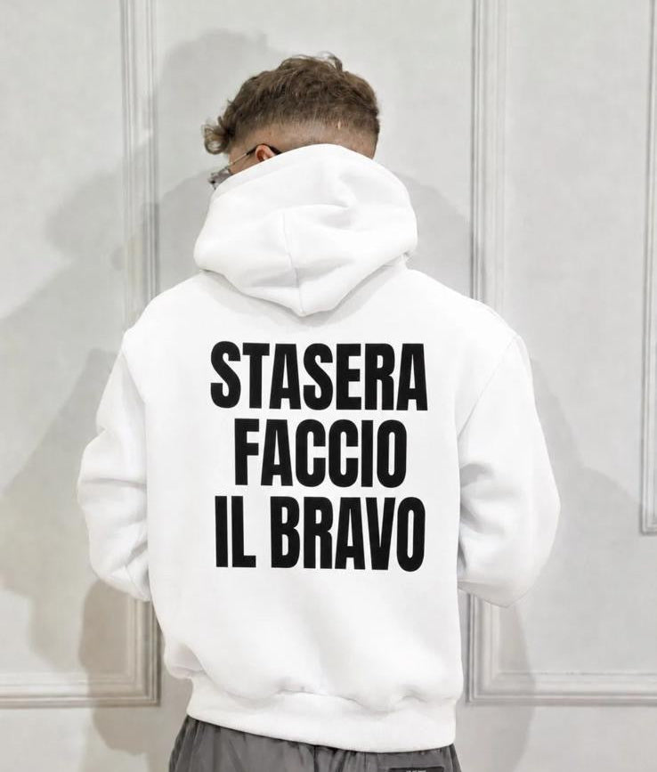 Felpa Sta sera faccio la brava/o