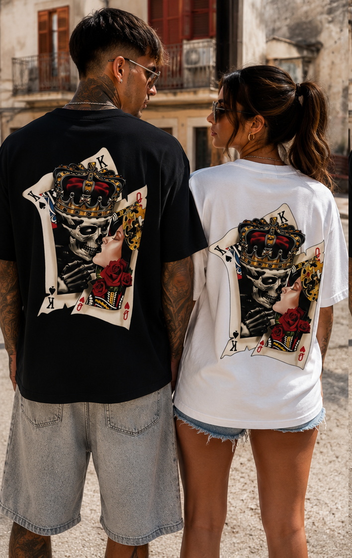 T-Shirt Oversize "King & Queen" – Urban Style & Comfort Premium