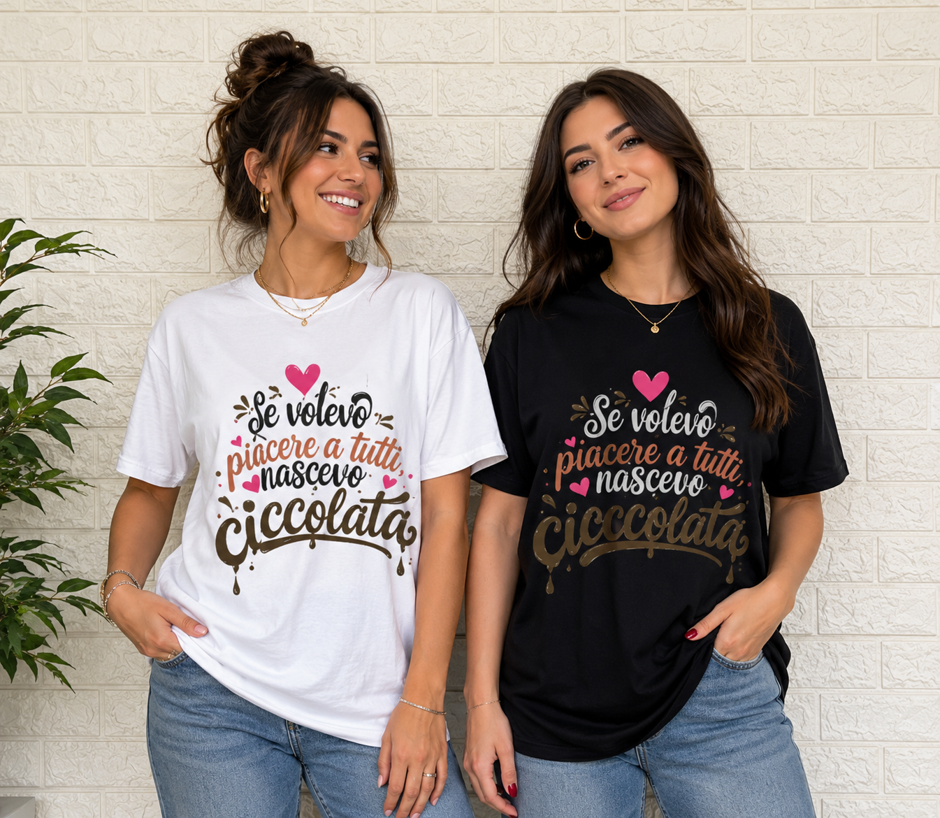 T-shirt non sono cioccolata