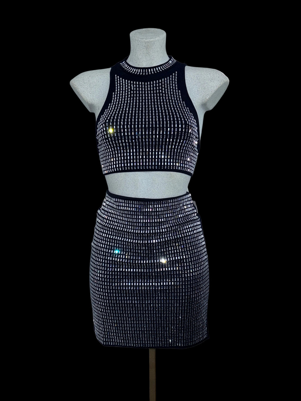 Completo Two-Piece Gioiello – Look Glamour Schiena Scoperta