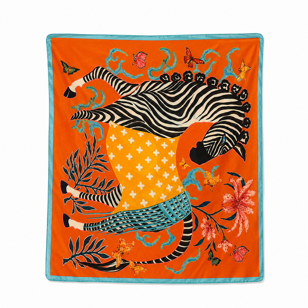 Pareo Mare Fantasia Tropical– Foulard Multifunzione Donna