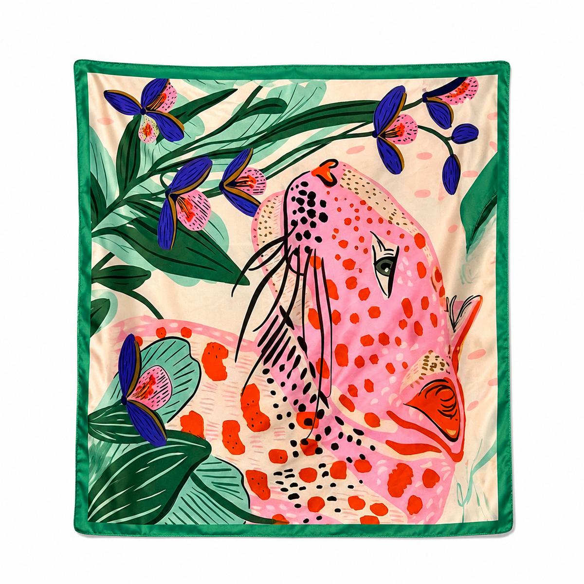 Pareo Mare Fantasia Tropical– Foulard Multifunzione Donna