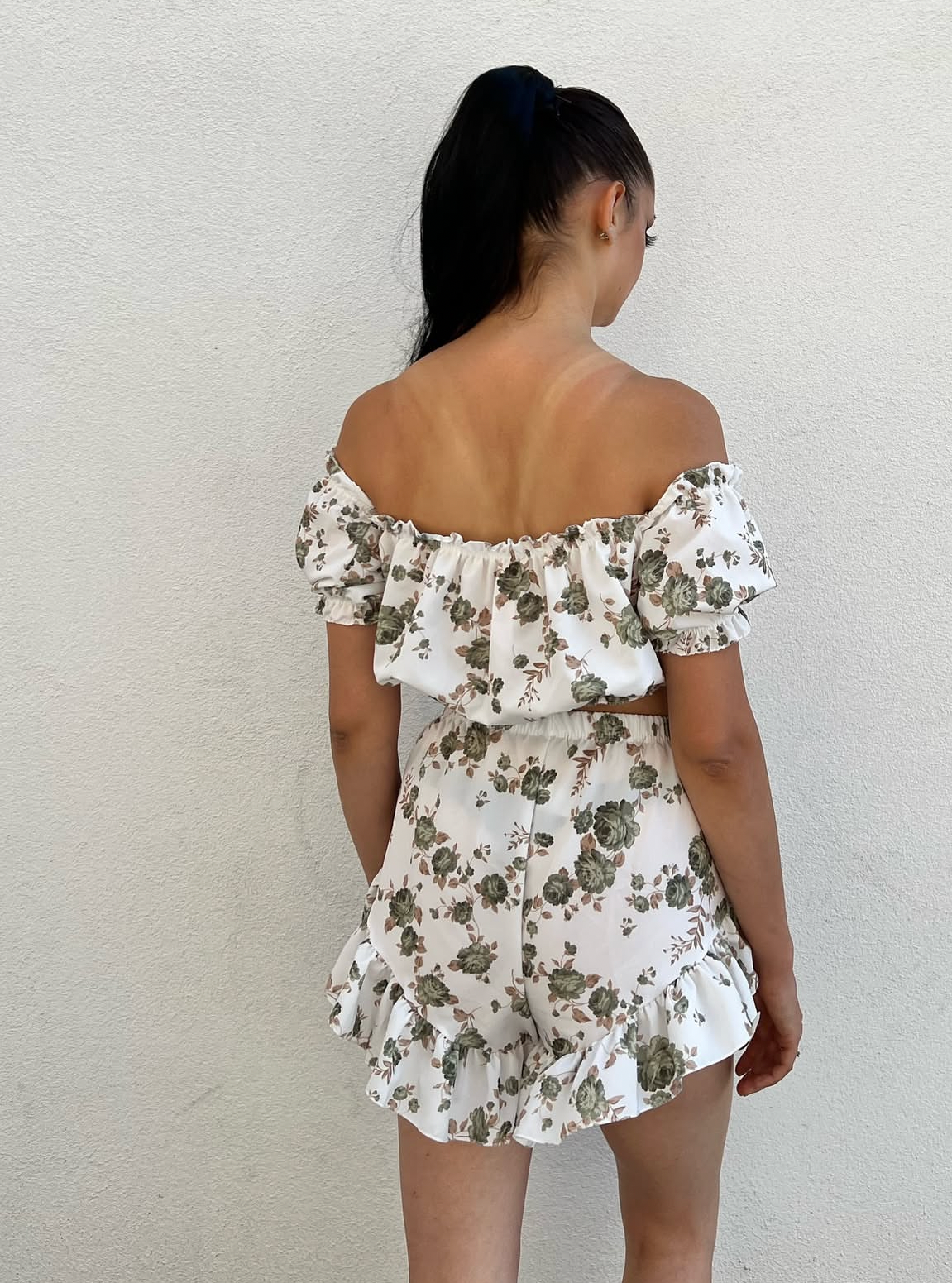 Completo Merion – Eleganza Floreale in Taglia Unica