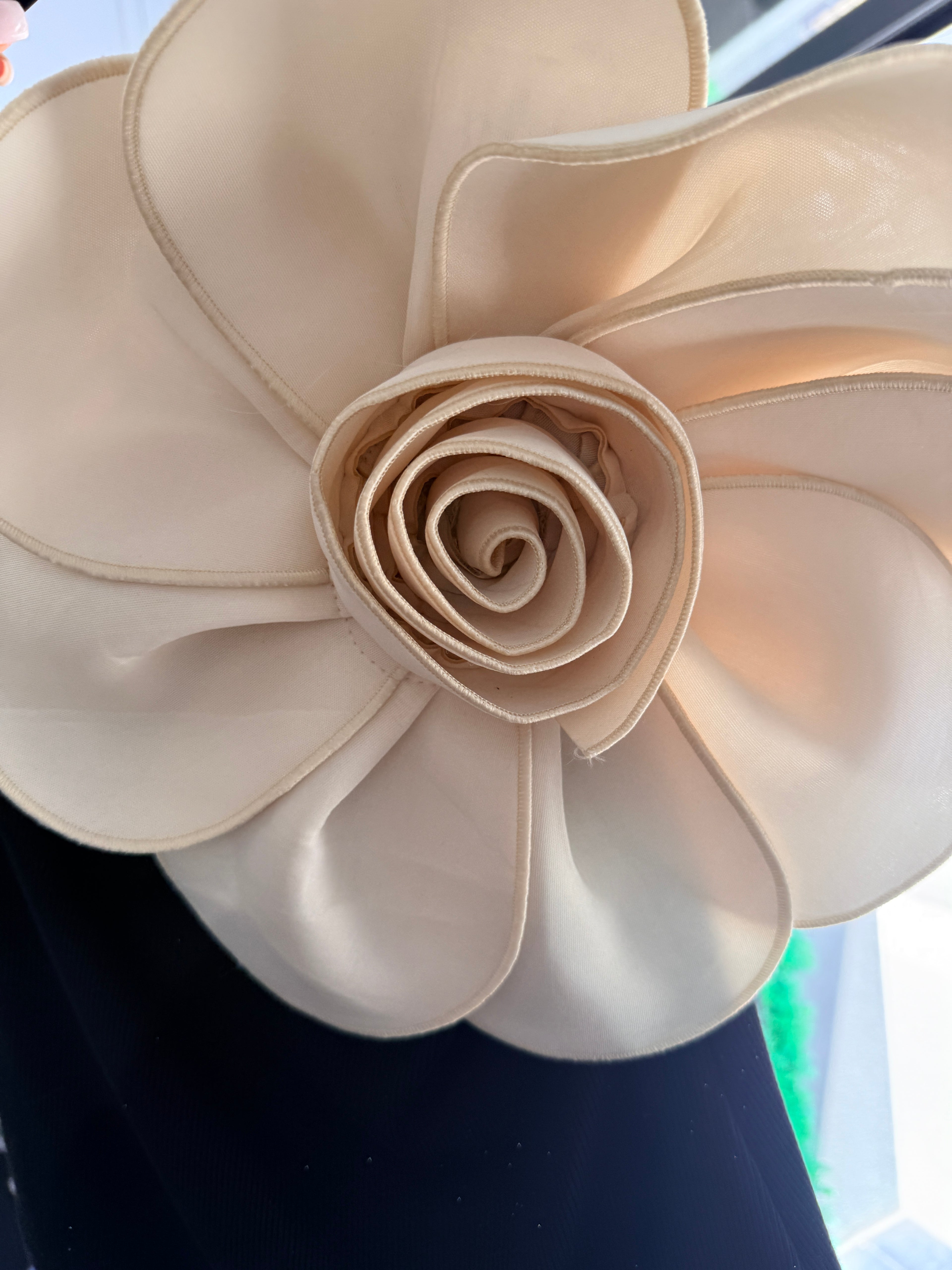 Body a Costine con Maxi Fiore – Taglia Unica