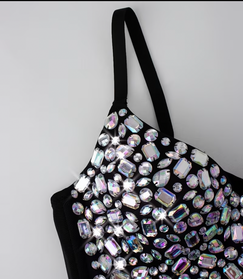 Top Corsetto Gioiello - Stile Glamour