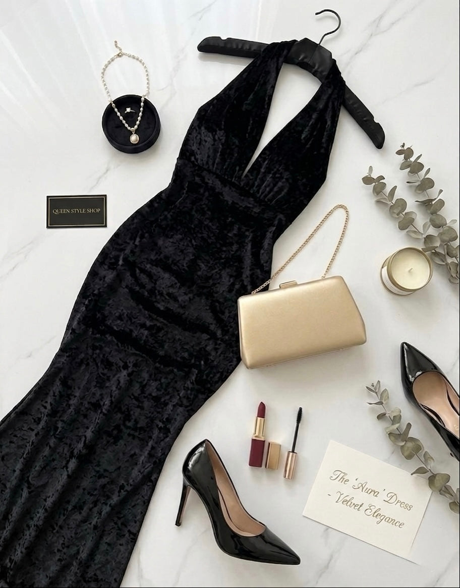 Abito  "Aura" - Eleganza in Velluto