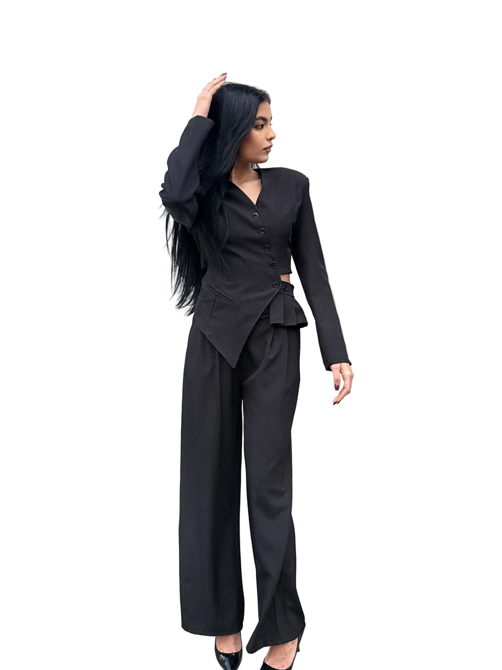 Tailleur Avant-Garde Asimmetrico – Black Editorial Set