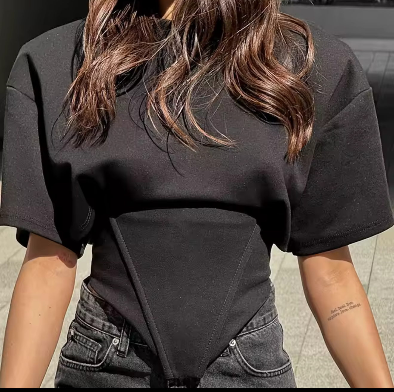 T-Shirt Corsetto "Double Soul" - Taglia Unica