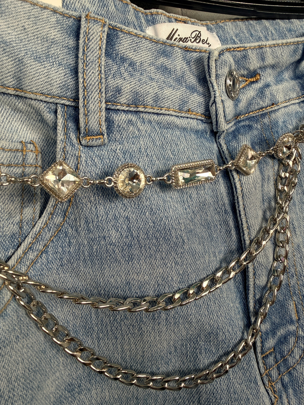 Cintura a Catena Jewelry - Dettagli Luxury e Cristalli