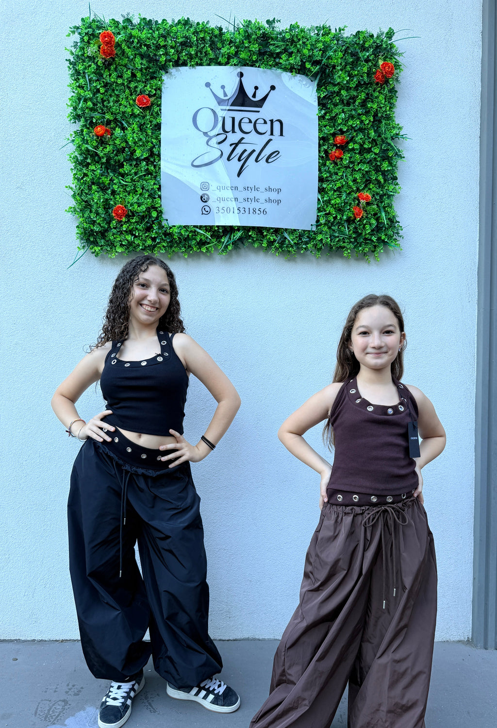 Completo Streetwear "Queen Style" – Crop Top & Cargo Pant