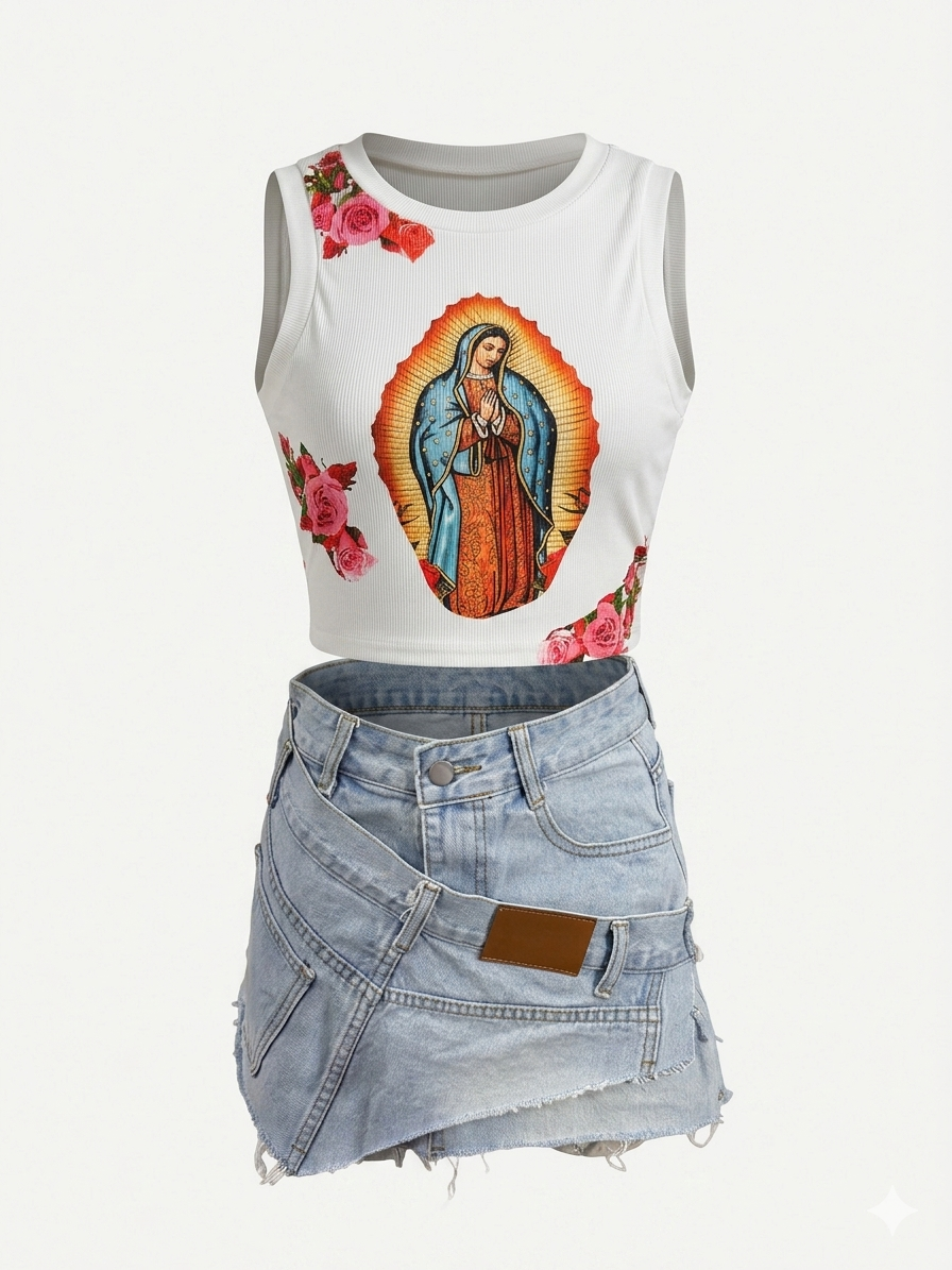 Minigonna di Jeans Deostruita - Urban Chic Design