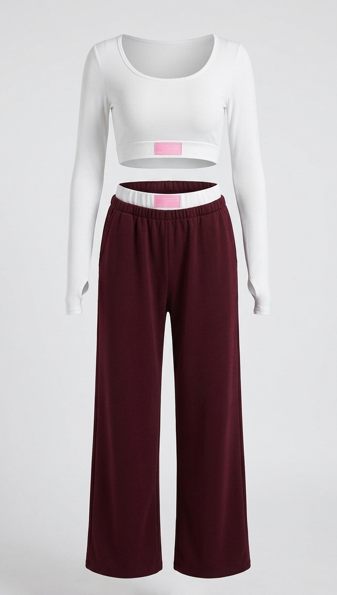 Set Lounge "Ribbed Comfort" – Due Pezzi con Dettaglio Thumbhole