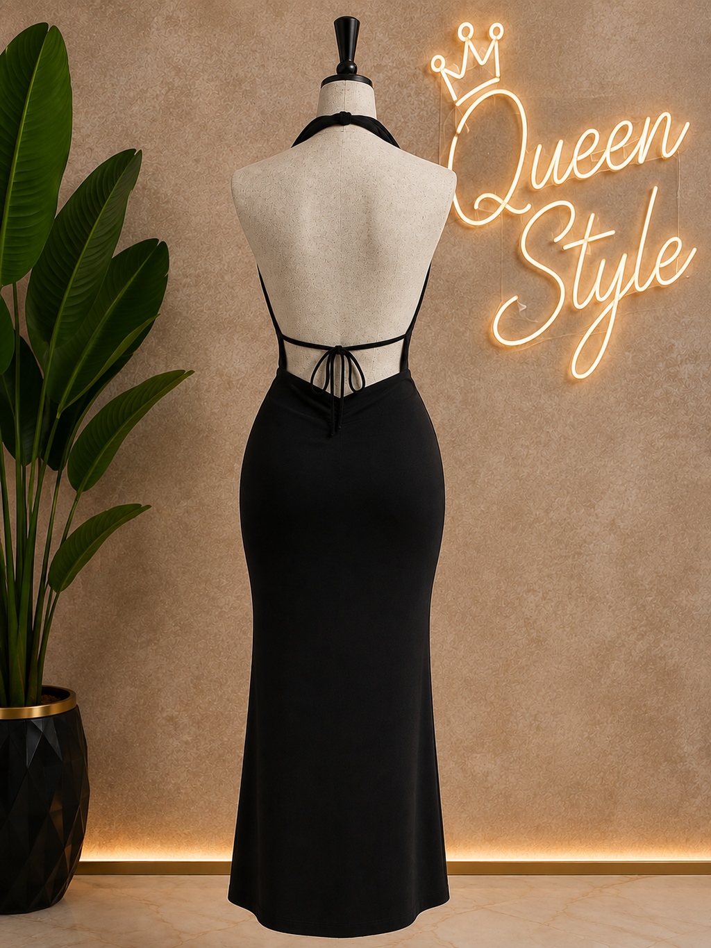 Abito lungo Elegance Black