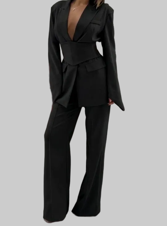Tailleur Couture 3 Pezzi - Nero Assoluto