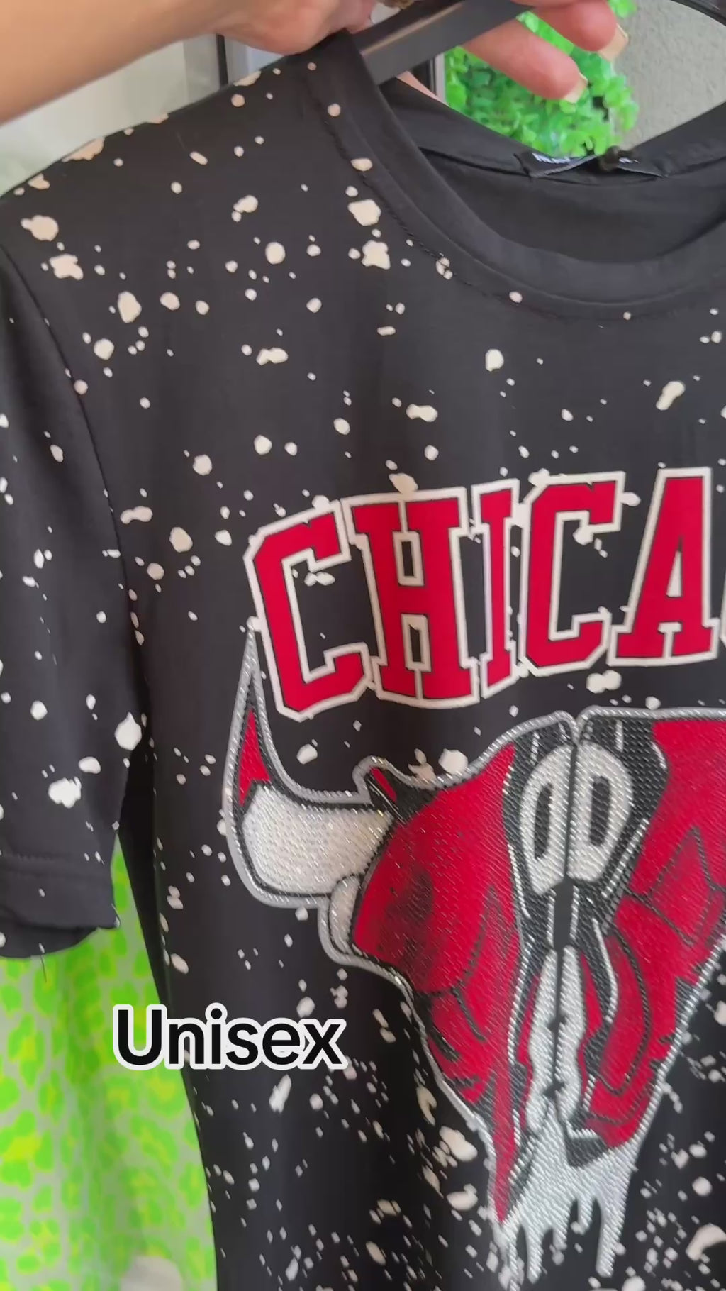 T-shirt Uomo "Chicago" con Strass